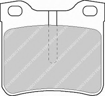 Set placute frana,frana disc MERCEDES VITO bus (638) (1996 - 2003) FERODO FVR1044 piesa NOUA