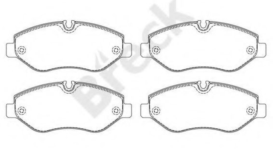 Set placute frana,frana disc MERCEDES VITO bus (W639) (2003 - 2016) Break 29192 00 703 00 piesa NOUA