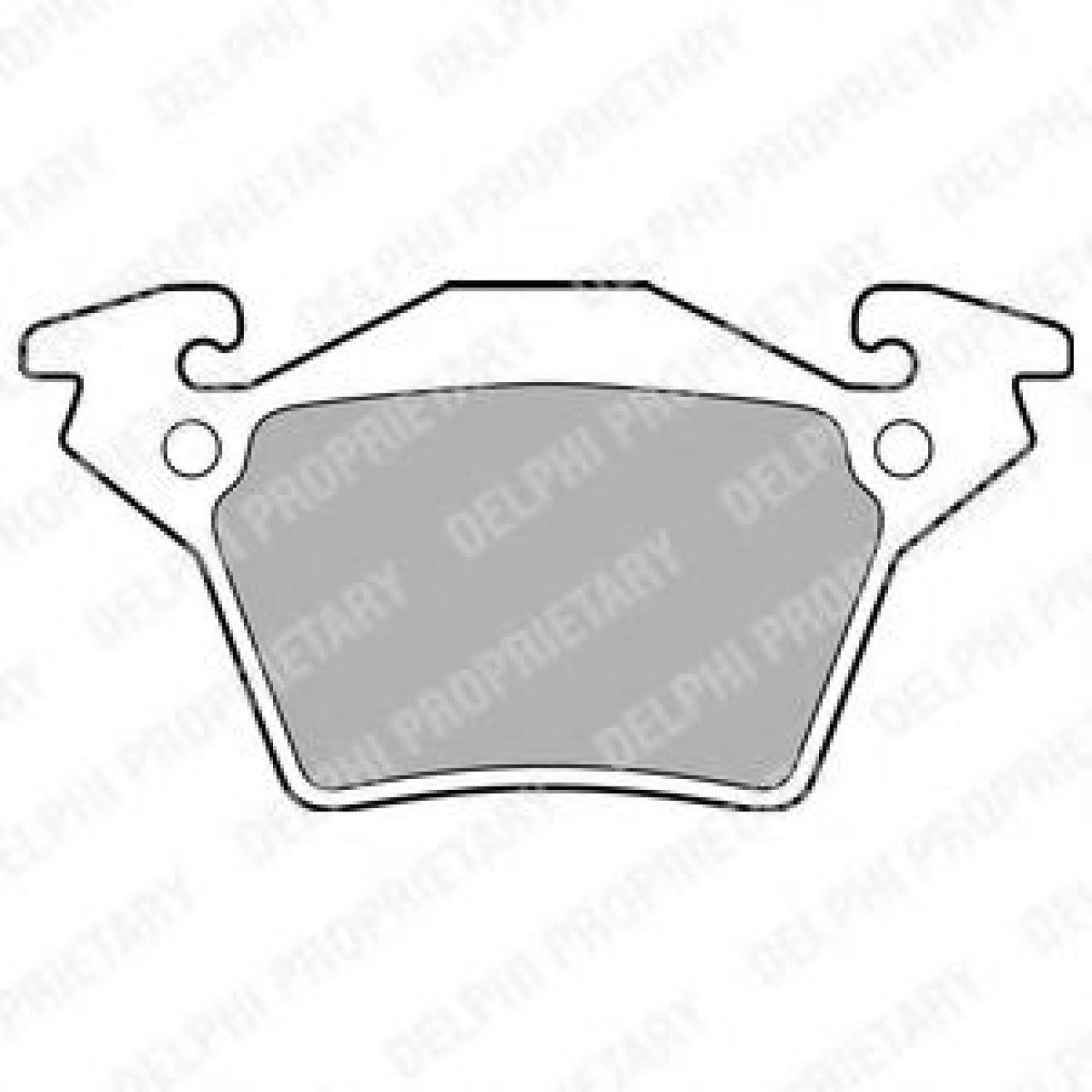 Set placute frana,frana disc MERCEDES VITO bus (638) (1996 - 2003) DELPHI LP1471 piesa NOUA