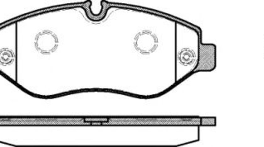 Set placute frana,frana disc MERCEDES VITO bus (W639) (2003 - 2016) REMSA 1245.00 piesa NOUA