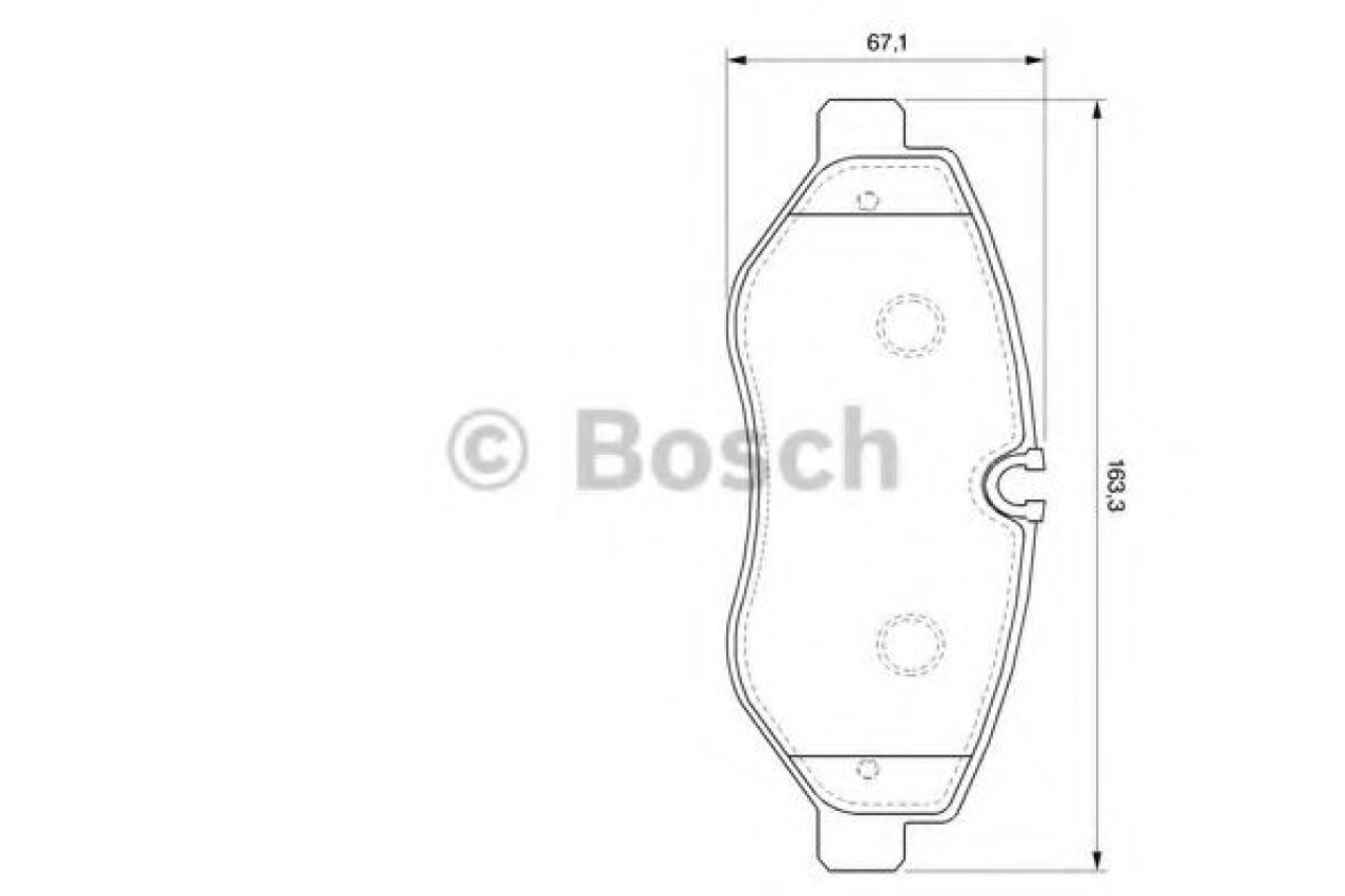 Set placute frana,frana disc MERCEDES VITO bus (W639) (2003 - 2016) BOSCH 0 986 494 121 piesa NOUA