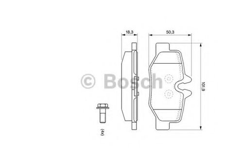 Set placute frana,frana disc MERCEDES VITO bus (W639) (2003 - 2016) BOSCH 0 986 494 082 piesa NOUA