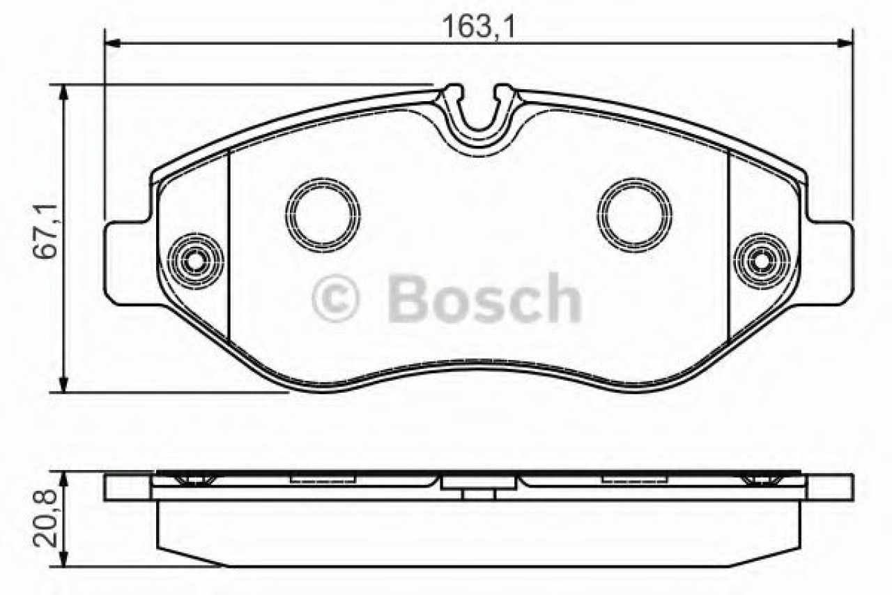 Set placute frana,frana disc MERCEDES VITO bus (W639) (2003 - 2016) BOSCH 0 986 495 098 piesa NOUA