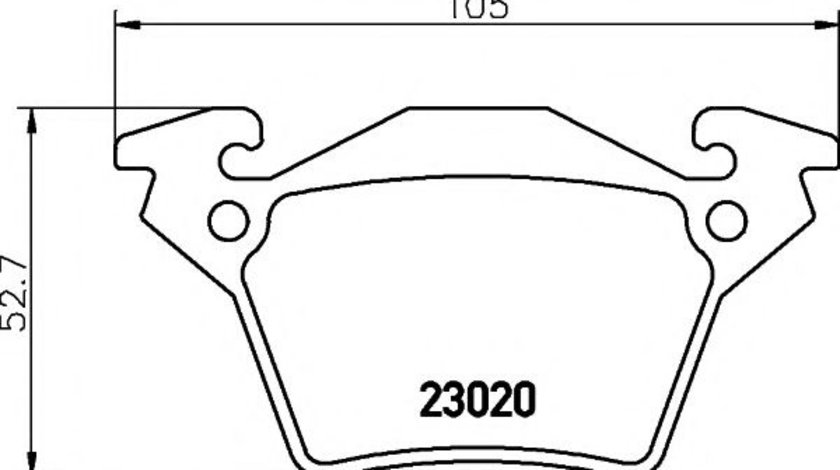 Set placute frana,frana disc MERCEDES VITO bus (638) (1996 - 2003) TEXTAR 2302001 piesa NOUA