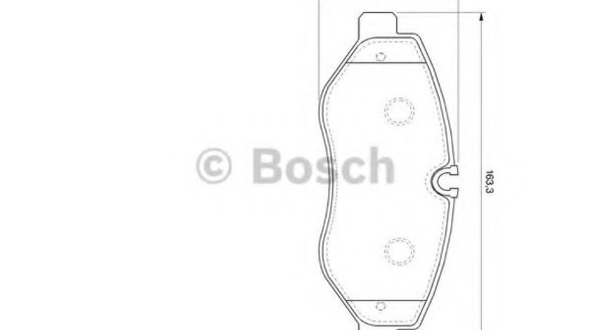 Set placute frana,frana disc MERCEDES VITO / MIXTO caroserie (W639) (2003 - 2016) BOSCH 0 986 494 121 piesa NOUA