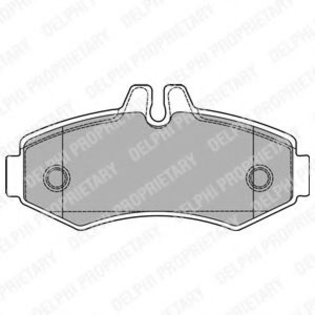 Set placute frana,frana disc MERCEDES VITO caroserie (638) (1997 - 2003) DELPHI LP1425 piesa NOUA