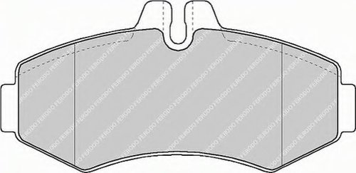 Set placute frana,frana disc MERCEDES VITO caroserie (638) (1997 - 2003) FERODO FVR1304 piesa NOUA