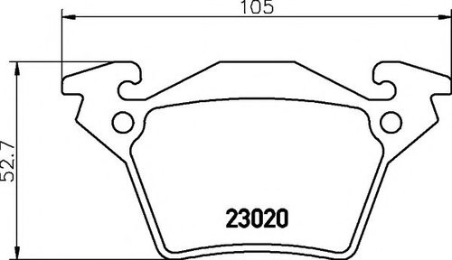 Set placute frana,frana disc MERCEDES VITO caroserie (638) (1997 - 2003) TEXTAR 2302001 piesa NOUA
