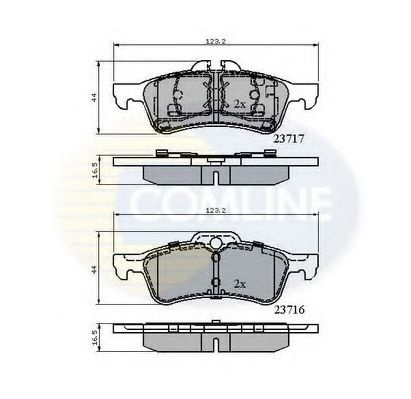 Set placute frana,frana disc MINI MINI Cabriolet (R52) (2004 - 2007) COMLINE CBP01317 piesa NOUA