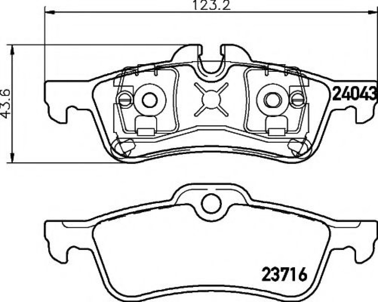 Set placute frana,frana disc MINI MINI Cabriolet (R52) (2004 - 2007) TEXTAR 2404301 piesa NOUA