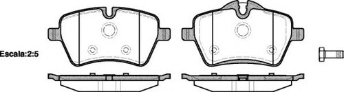 Set placute frana,frana disc MINI MINI Cabriolet (R57) (2007 - 2016) REMSA 1277.00 piesa NOUA