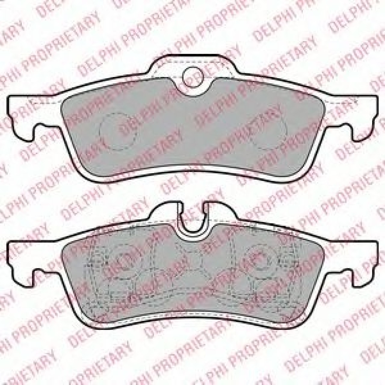 Set placute frana,frana disc MINI MINI Cabriolet (R52) (2004 - 2007) DELPHI LP1912 piesa NOUA