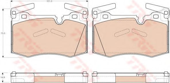 Set placute frana,frana disc MINI MINI Cabriolet (R57) (2007 - 2016) TRW GDB1948 piesa NOUA