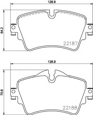 Set placute frana,frana disc MINI MINI CLUBMAN (F54) (2015 - 2016) TEXTAR 2218701 piesa NOUA