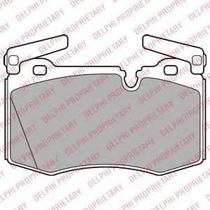 Set placute frana,frana disc MINI MINI CLUBMAN (R55) (2007 - 2015) DELPHI LP2235 piesa NOUA