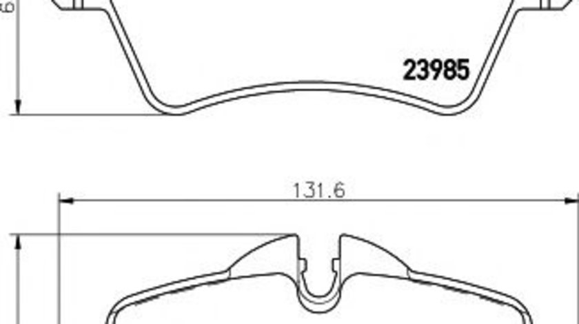 Set placute frana,frana disc MINI MINI Cupe (R58) (2011 - 2016) TEXTAR 2398401 piesa NOUA