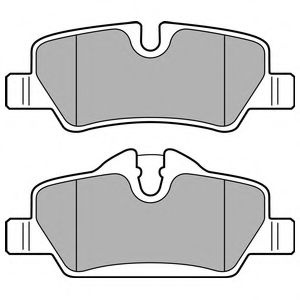 Set placute frana,frana disc MINI MINI (F55) (2014 - 2016) DELPHI LP2762 piesa NOUA