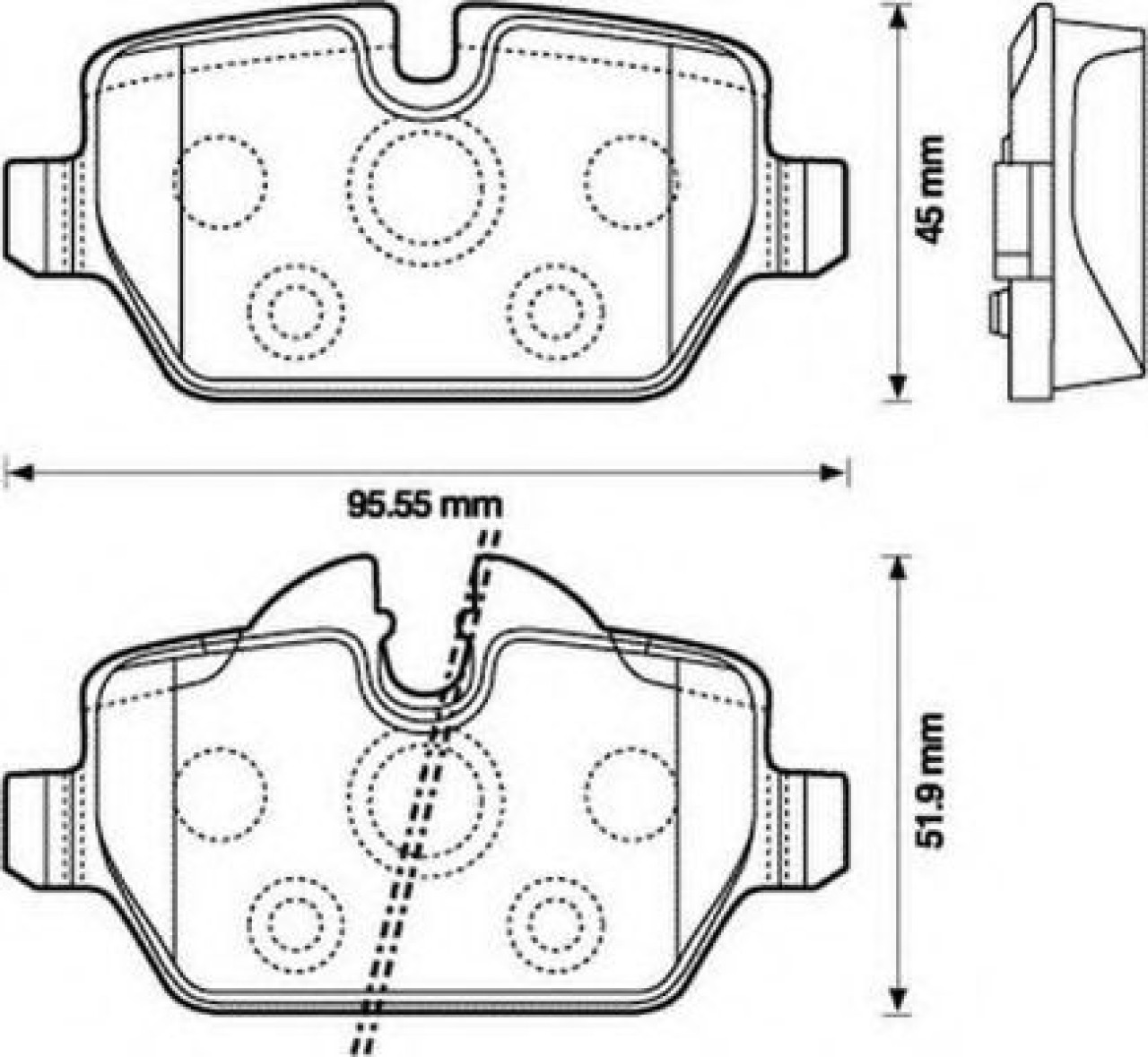 Set placute frana,frana disc MINI MINI PACEMAN (R61) (2012 - 2016) JURID 573136J piesa NOUA