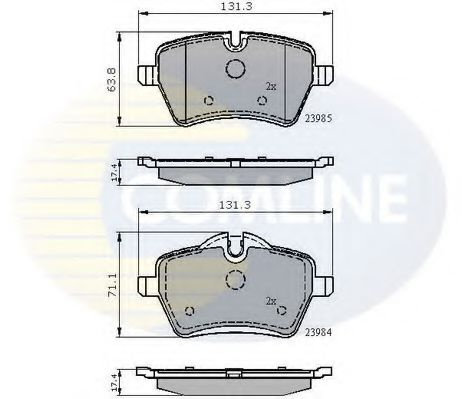 Set placute frana,frana disc MINI MINI (R50, R53) (2001 - 2006) COMLINE CBP01673 piesa NOUA