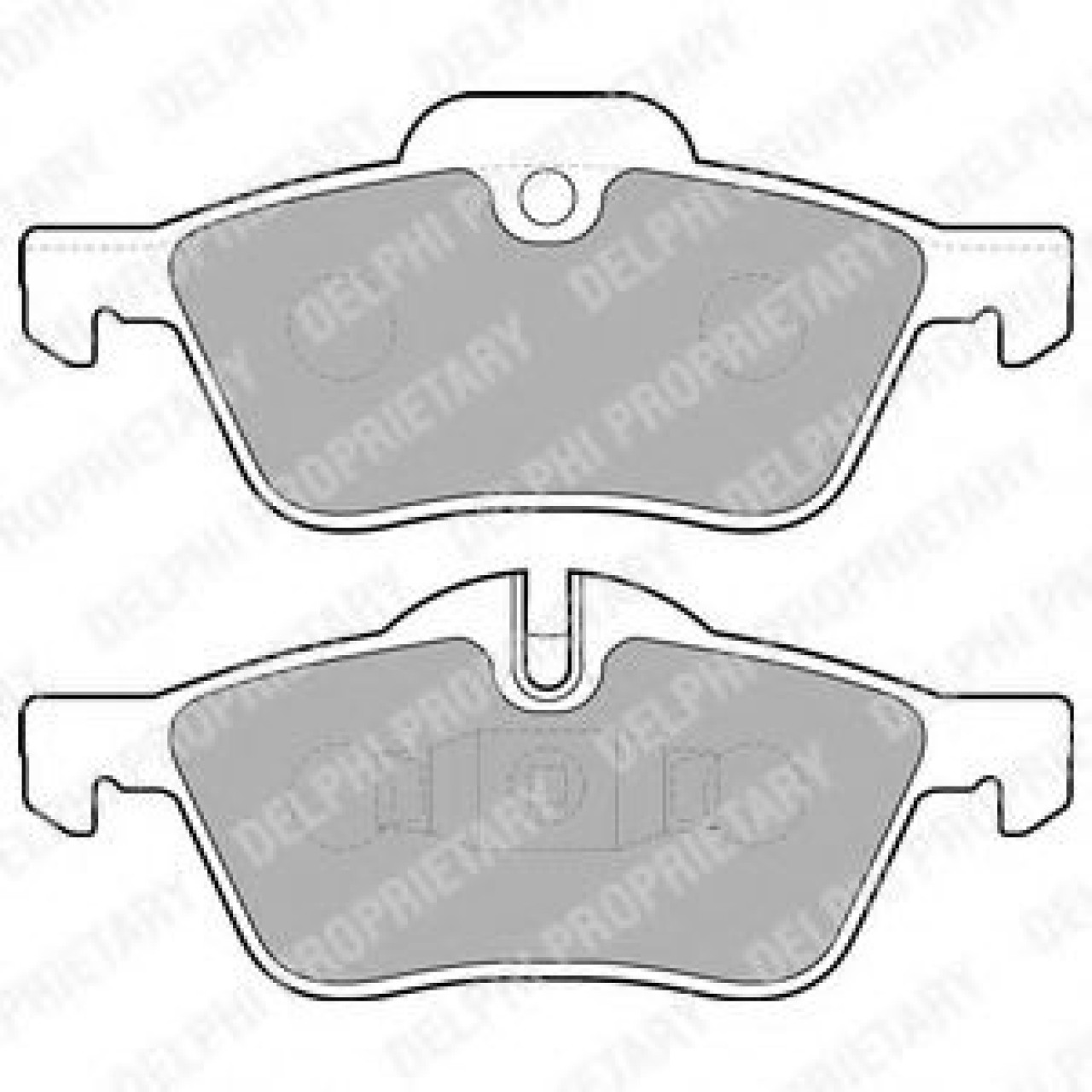 Set placute frana,frana disc MINI MINI (R50, R53) (2001 - 2006) DELPHI LP1657 piesa NOUA