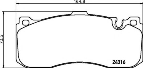 Set placute frana,frana disc MINI MINI (R56) (2006 - 2013) TEXTAR 2431601 piesa NOUA