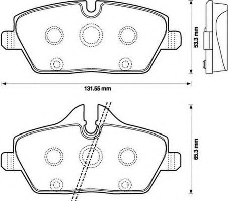 Set placute frana,frana disc MINI MINI Roadster (R59) (2012 - 2016) JURID 573137J piesa NOUA