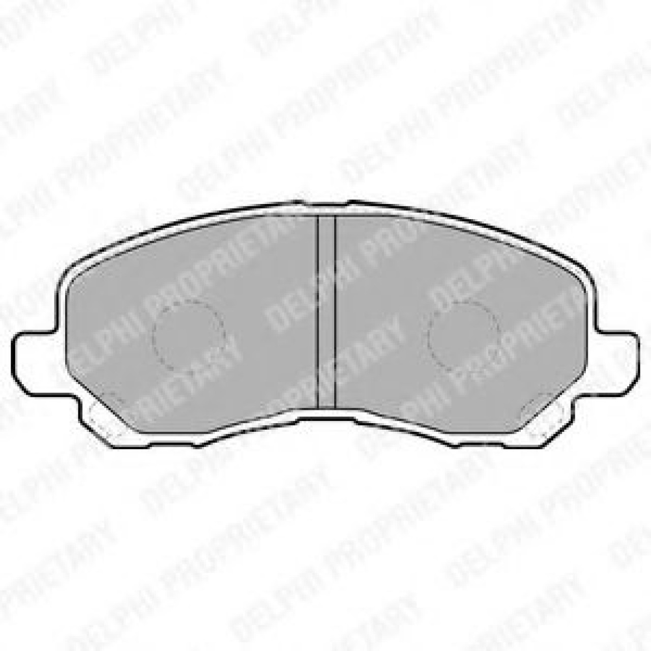 Set placute frana,frana disc MITSUBISHI ASX (GA_W) (2010 - 2016) DELPHI LP1684 piesa NOUA