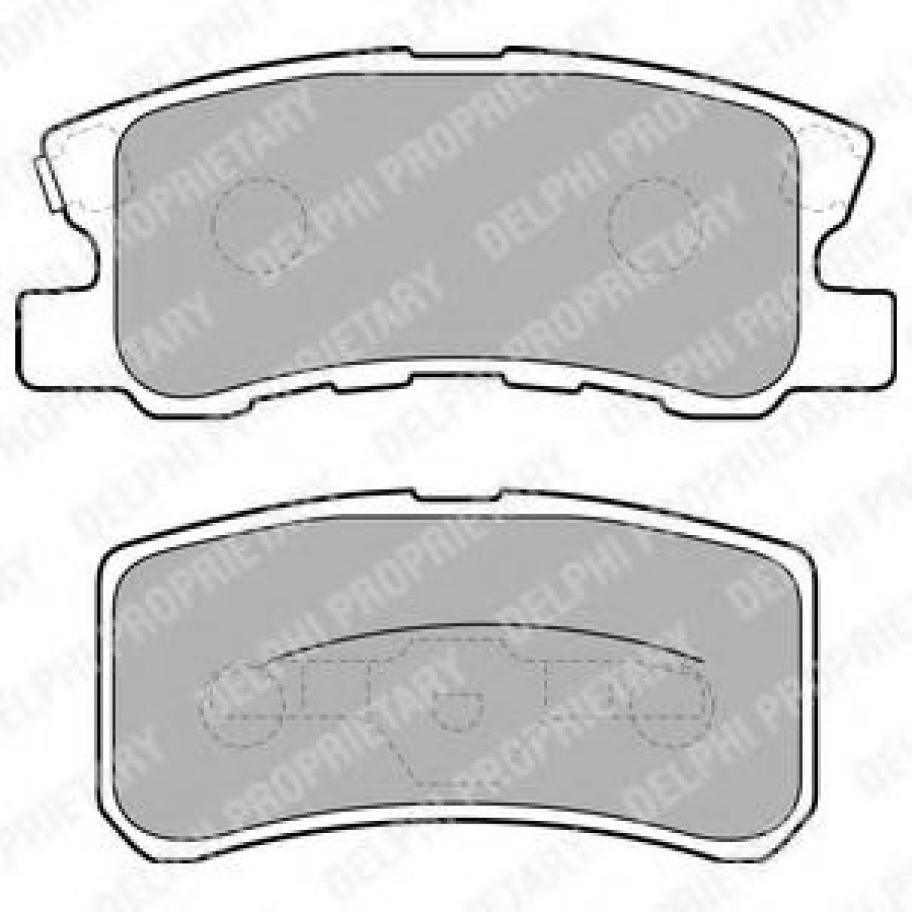 Set placute frana,frana disc MITSUBISHI ASX (GA_W) (2010 - 2016) DELPHI LP1691 piesa NOUA