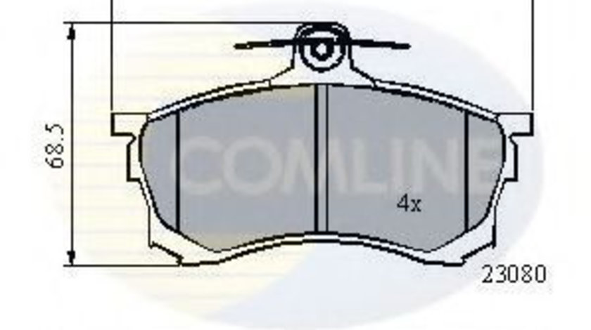 Set placute frana,frana disc MITSUBISHI CARISMA (DA) (1995 - 2006) COMLINE CBP3452 piesa NOUA