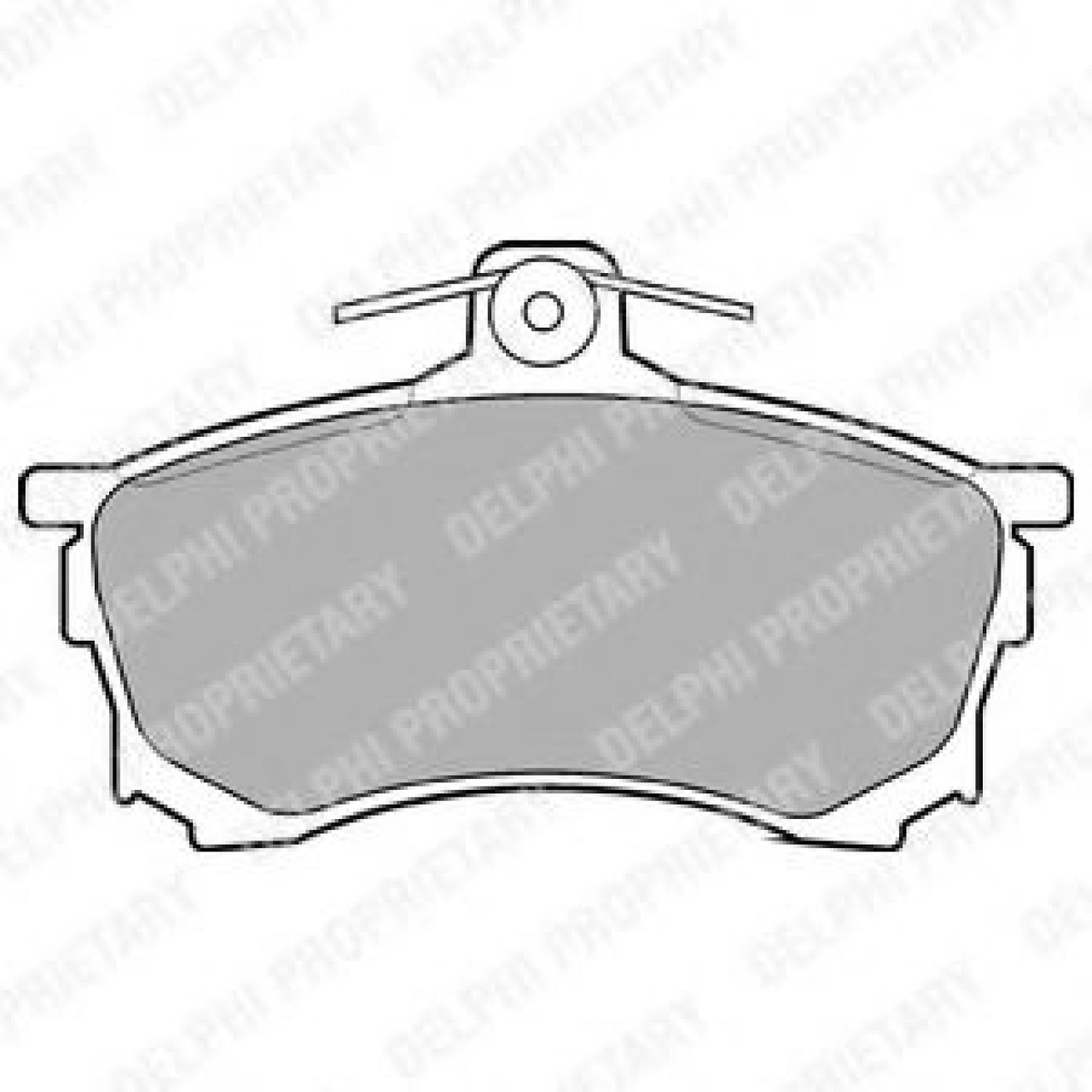 Set placute frana,frana disc MITSUBISHI CARISMA (DA) (1995 - 2006) DELPHI LP992 piesa NOUA