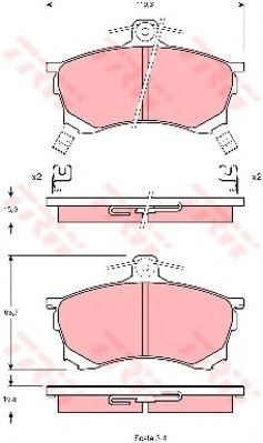 Set placute frana,frana disc MITSUBISHI CARISMA (DA) (1995 - 2006) TRW GDB1197 piesa NOUA