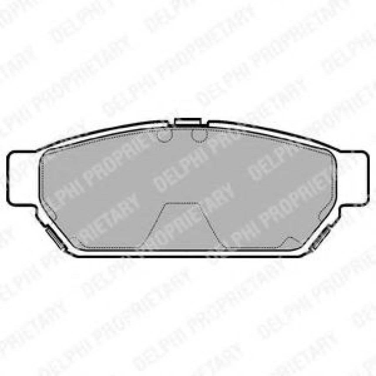 Set placute frana,frana disc MITSUBISHI CARISMA limuzina (DA) (1996 - 2006) DELPHI LP968 piesa NOUA
