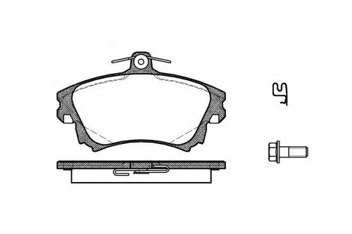 Set placute frana,frana disc MITSUBISHI CARISMA (DA) (1995 - 2006) REMSA 0708.02 piesa NOUA