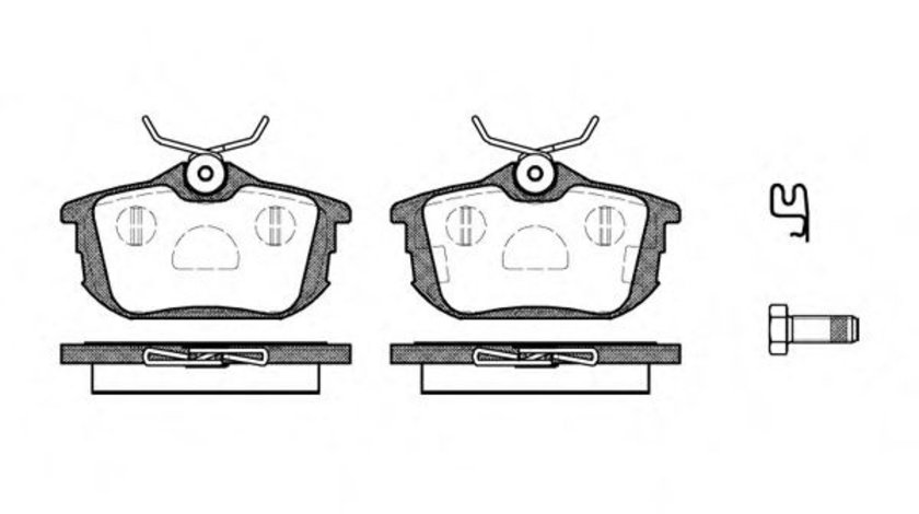 Set placute frana,frana disc MITSUBISHI COLT VI (Z3, Z2) (2002 - 2012) REMSA 0605.02 piesa NOUA