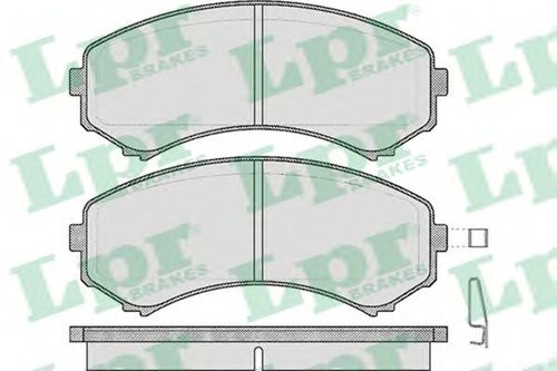 Set placute frana,frana disc MITSUBISHI GRANDIS (NA) (2003 - 2016) LPR 05P569 piesa NOUA