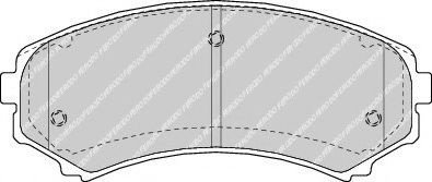 Set placute frana,frana disc MITSUBISHI GRANDIS (NA) (2003 - 2016) FERODO FDB1603 piesa NOUA