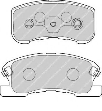 Set placute frana,frana disc MITSUBISHI L 200 (K7, K6) (1996 - 2007) FERODO FDB1501 piesa NOUA