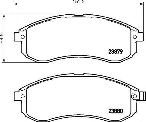 Set placute frana,frana disc MITSUBISHI L 200 (K7, K6) (1996 - 2007) TEXTAR 2387902 piesa NOUA