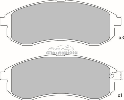 Set placute frana,frana disc MITSUBISHI L 200 (K7, K6) (1996 - 2007) KRIEGER 0950006377 piesa NOUA