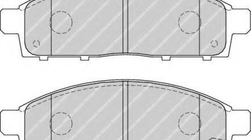 Set placute frana,frana disc MITSUBISHI L 200 (KB, KA) (2004 - 2016) FERODO FDB4023 piesa NOUA