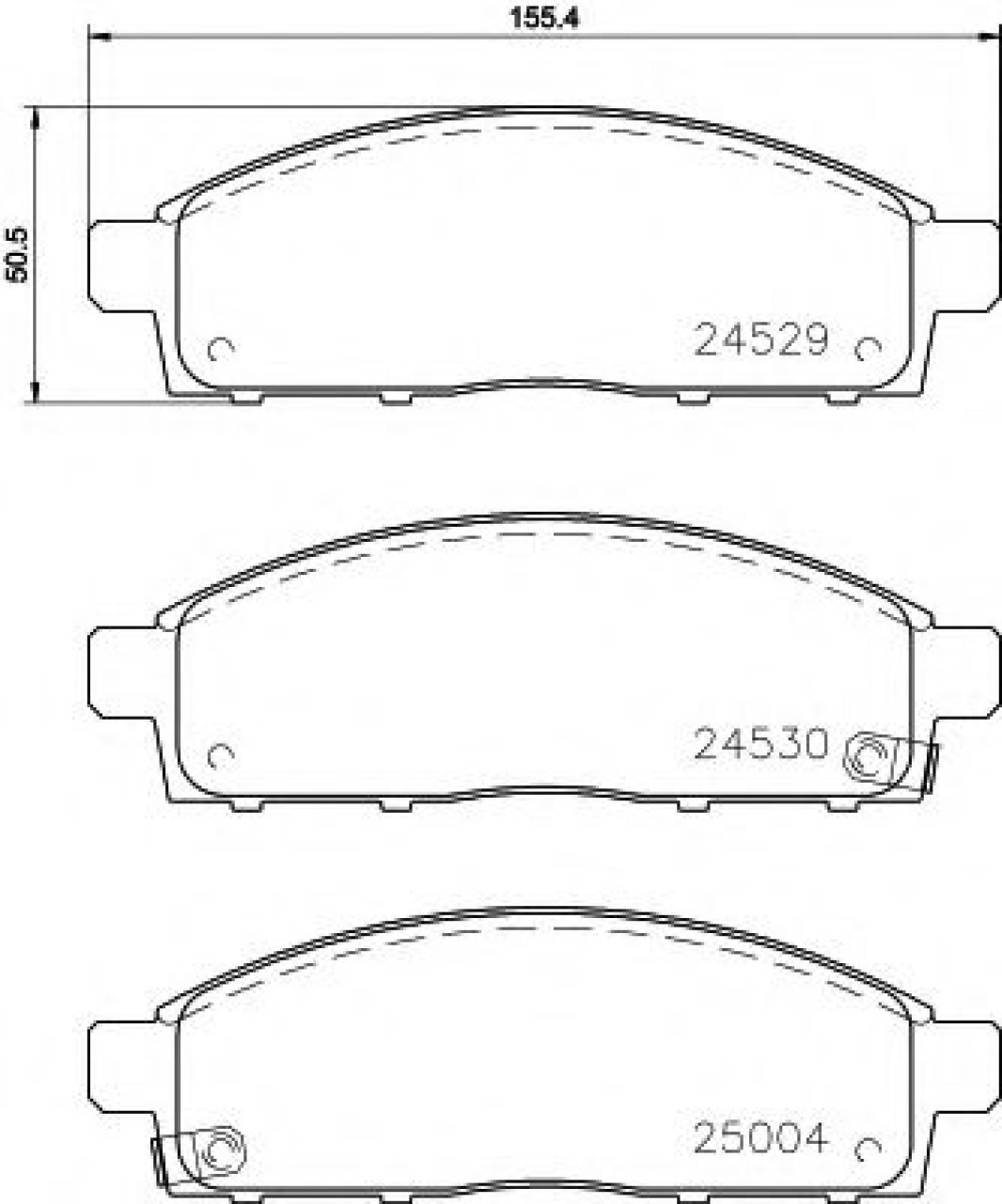 Set placute frana,frana disc MITSUBISHI L 200 (KJ, KK, KL) (2014 - 2016) TEXTAR 2452901 piesa NOUA