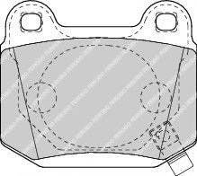 Set placute frana,frana disc MITSUBISHI LANCER VI (CJ-CP) (1995 - 2003) FERODO FDB1562 piesa NOUA