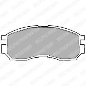 Set placute frana,frana disc MITSUBISHI LANCER VI (CJ-CP) (1995 - 2003) DELPHI LP803 piesa NOUA