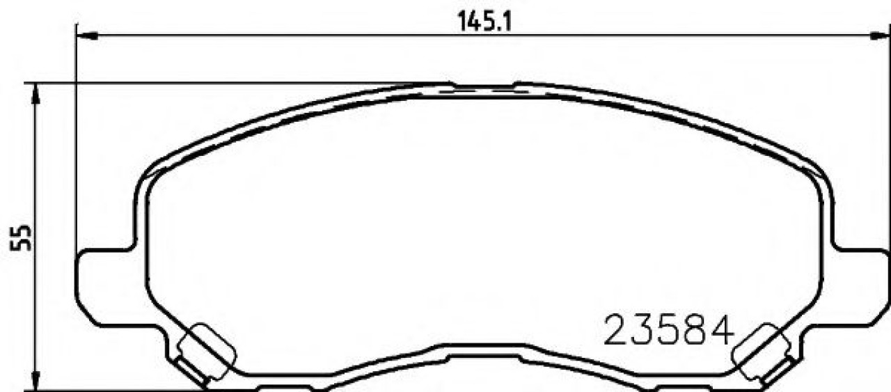 Set placute frana,frana disc MITSUBISHI LANCER Sportback (CX) (2007 - 2016) TEXTAR 2358401 piesa NOUA