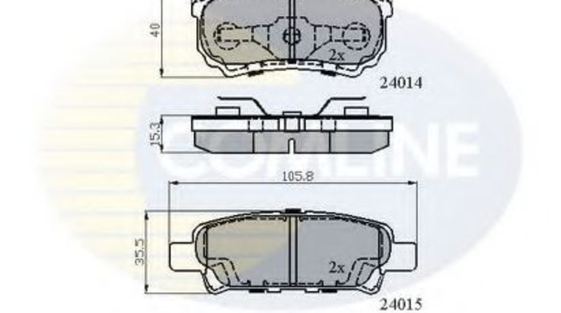 Set placute frana,frana disc MITSUBISHI LANCER Sportback (CX) (2007 - 2016) COMLINE CBP31290 piesa NOUA