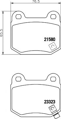 Set placute frana,frana disc MITSUBISHI LANCER Limuzina (CS, CT0) (2000 - 2016) TEXTAR 2158001 piesa NOUA