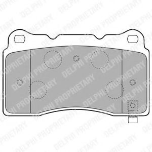 Set placute frana,frana disc MITSUBISHI LANCER Limuzina (CS, CT0) (2000 - 2016) DELPHI LP1858 piesa NOUA