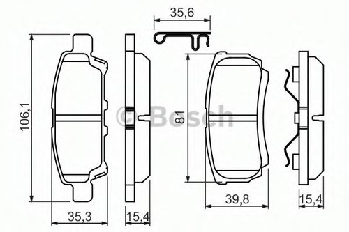 Set placute frana,frana disc MITSUBISHI LANCER Limuzina (CY, CZ) (2007 - 2016) BOSCH 0 986 494 502 p...