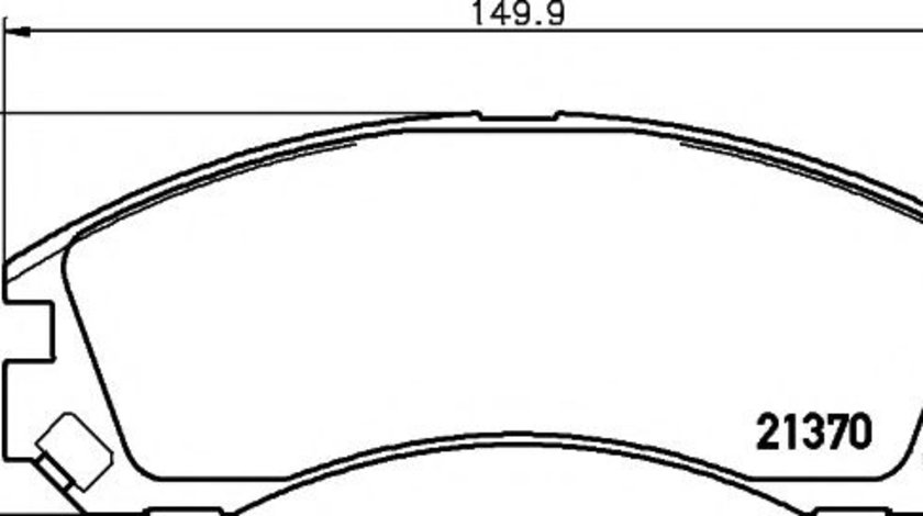 Set placute frana,frana disc MITSUBISHI LANCER Limuzina (CY, CZ) (2007 - 2016) TEXTAR 2137001 piesa NOUA