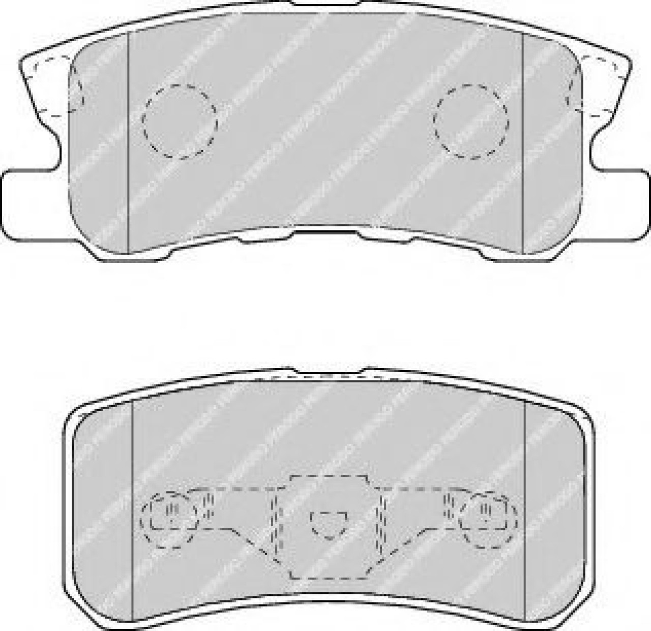 Set placute frana,frana disc MITSUBISHI OUTLANDER II (CW) (2006 - 2012) FERODO FDB1604 piesa NOUA